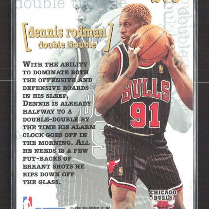 1997 SkyBox Premium Double Trouble Dennis Rodman #276