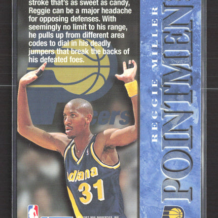 1997 SkyBox Premium Point Men Reggie Miller #250