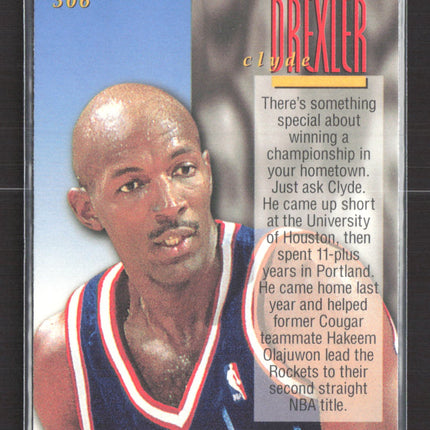 1996 Fleer Ultra Encore Clyde Drexler #306