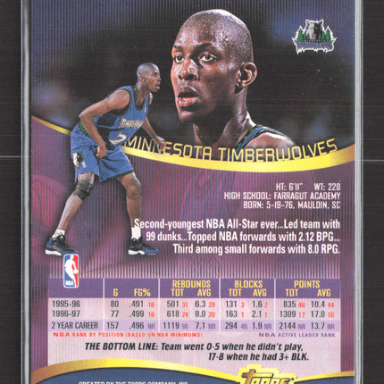 1998 Topps Stadium Club Kevin Garnett #138