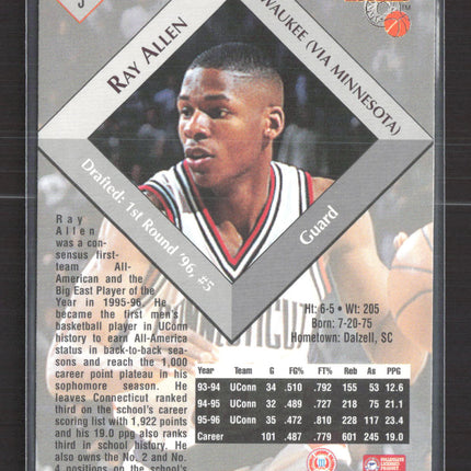 1996 The Score Board Basketball Rookies Ray Allen #5
