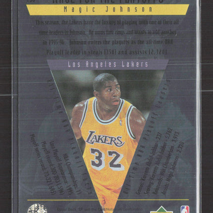 1996 Upper Deck SP Championship Series Magic Johnson #130 Race for the Playoffs