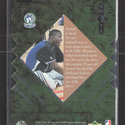 1996 Upper Deck SP Championship Shots Kevin Garnett #S9