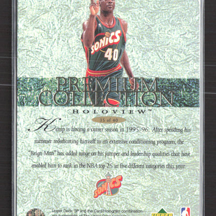 1996 Upper Deck SP Holoview Premium Collection Shawn Kemp #35