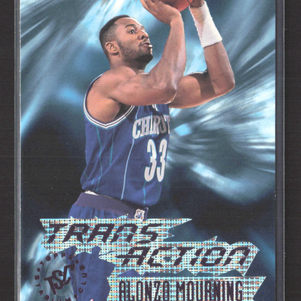 1996 Topps Stadium Club Trans Action Alonzo Mourning #356