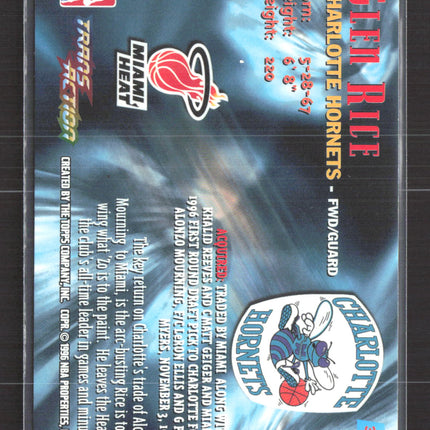 1996 Topps Stadium Club TransAction Glen Rice #357