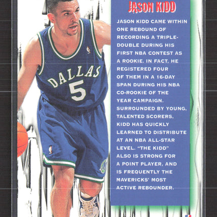 1996 Fleer Metal Metal Shredders Jason Kidd #140