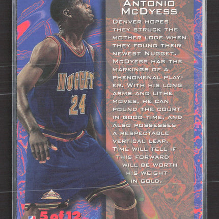 1996 Metal Universe Tempered Steel Antonio McDyess #5 of 12