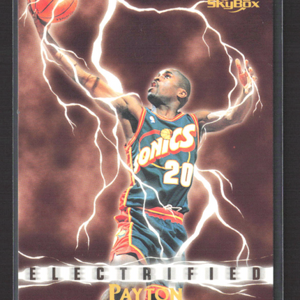 1996 SkyBox Premium Electrified Gary Payton #287