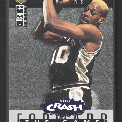 1994 Upper Deck Collector's Choice You Crash the Game Dennis Rodman #R13 Silver