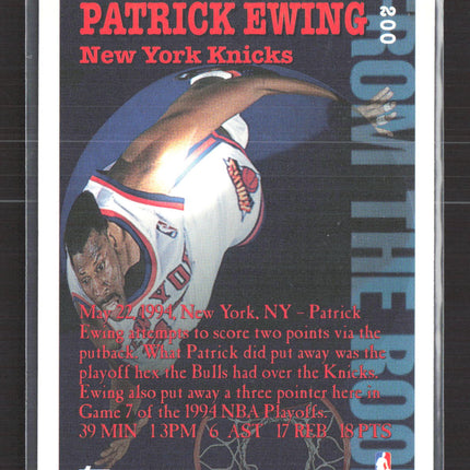 1995 Topps From The Roof Patrick Ewing #200