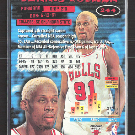 1996 Topps Stadium Club Dennis Rodman #244