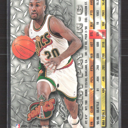 1996 Fleer Metal Gary Payton #94