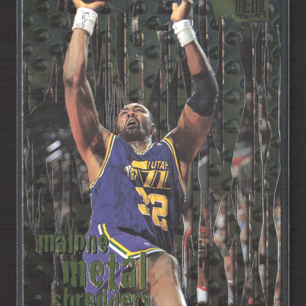1996 Fleer Metal Metal Shredders Karl Malone #141