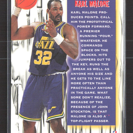 1996 Fleer Metal Metal Shredders Karl Malone #141