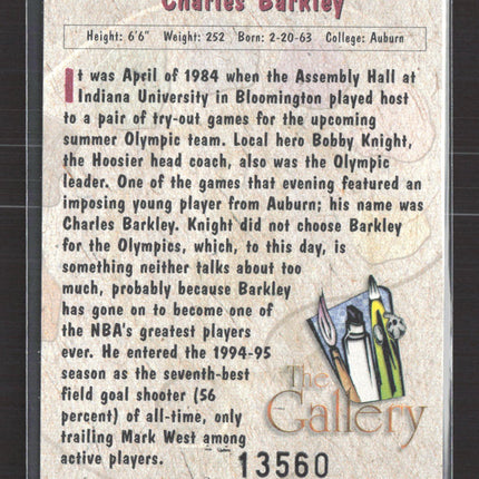1994 Ted Williams The Gallery Charles Barkley #G1