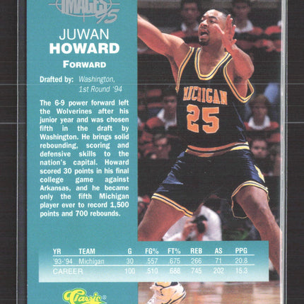 1995 Classic Images Juwan Howard #5