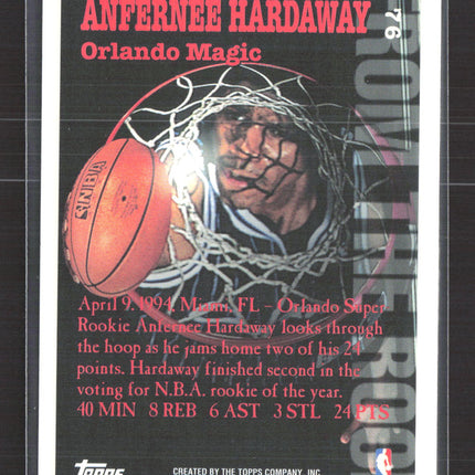 1994 Topps From The Roof Anfernee Hardaway #76