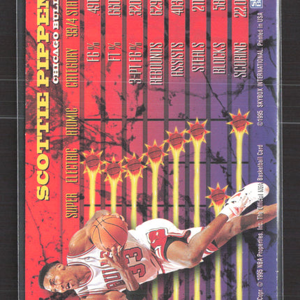 1995 SkyBox NBA Hoops Hoops Power Scottie Pippen #HP8