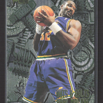 1995 Fleer Metal Karl Malone #214 Nuts & Bolts
