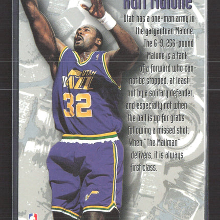 1995 Fleer Metal Karl Malone #214 Nuts & Bolts