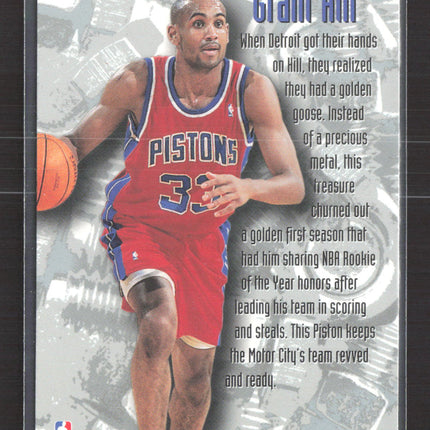 1996 Fleer Metal Grant Hill #210 Nuts & Bolts