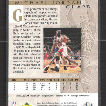 1995 Upper Deck Collector's Choice Michael Jordan #M4