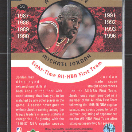 1996 Upper Deck A Cut Above Michael Jordan #CA3