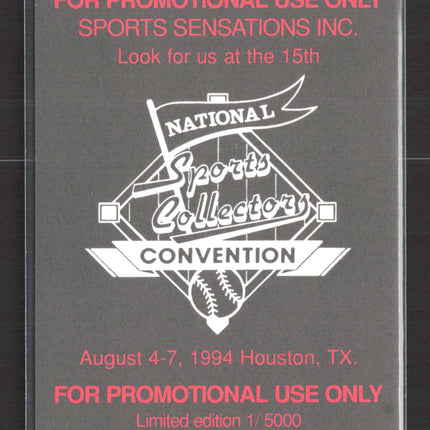 1994 Sports Sensations Collectors Convention Michael Jordan Limited Promotional
