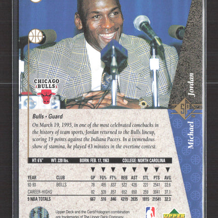 1995 Upper Deck SP Michael Jordan #MJ1