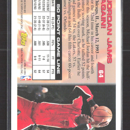 1993 Topps Michael Jordan #200 50 Point Club