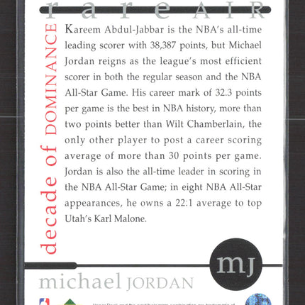 1994 Upper Deck Rare Air Decade of Dominance Michael Jordan #67