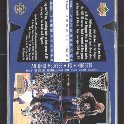 1996 Upper Deck SPx Antonio McDyess #SPX12