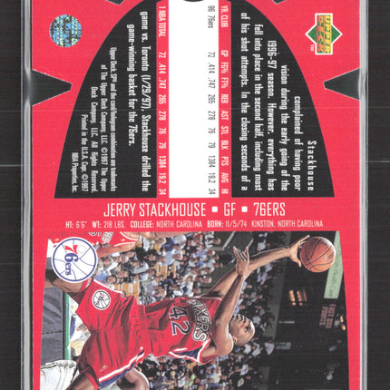 1996 Upper Deck SPx Jerry Stackhouse #SPX36