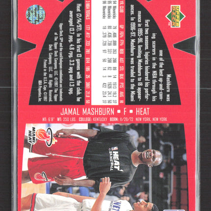 1996 Upper Deck SPx Jamal Mashburn #SPX9