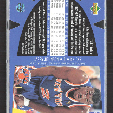 1997 Upper Deck SPx Larry Johnson #SPX33