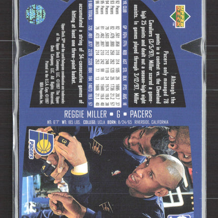 1997 Upper Deck SPx Reggie Miller #SPX19