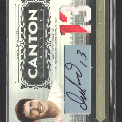 2006 National Treasures Dan Marino #CC-DM Game-Worn Prime Jersey /13 Auto