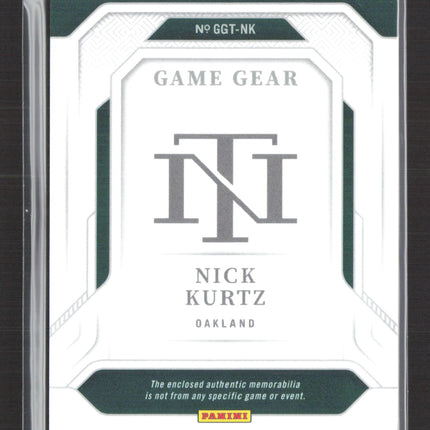 2025 Panini National Treasures Game Gear Nick Kurtz #GGT-NK RC Memorabilia