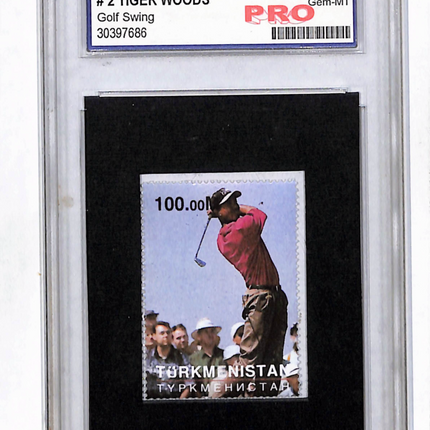 1997 Turkmenistan Stamp Tiger Woods #2