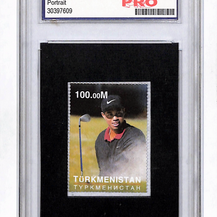 1997 Turkmenistan Stamp Tiger Woods #1