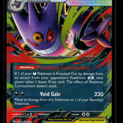 Pokemon 2025 Mega Evolution – Phantasmal Flames Mega Gengar EX #56/94