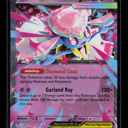 Pokemon 2025 Mega Evolution – Phantasmal Flames Mega Diancie EX RR #41/94