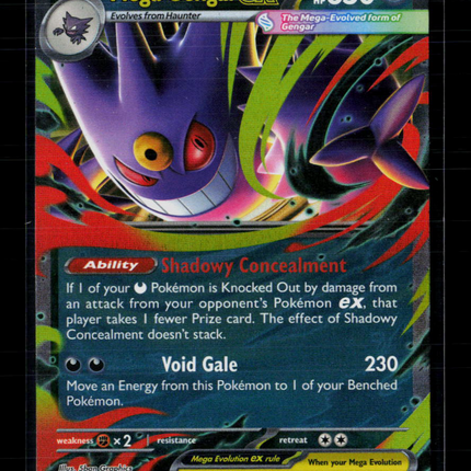Pokemon 2025 Mega Evolution – Phantasmal Flames Mega Gengar EX UR #56/94