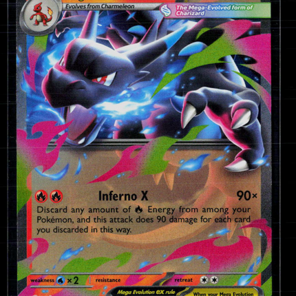 Pokemon 2025 Mega Evolution – Phantasmal Flames Mega Charizard X EX #13/94