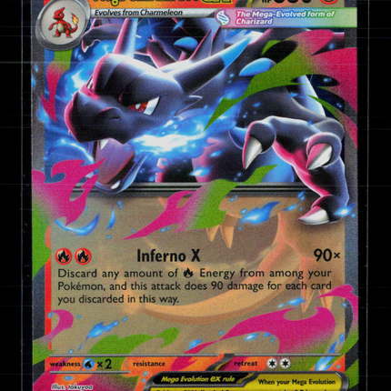Pokemon 2025 Mega Evolution – Phantasmal Flames Mega Charizard X EX UR #13/94