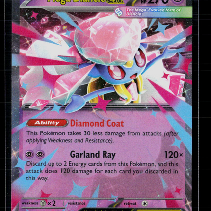 Pokemon 2025 Mega Evolution – Phantasmal Flames Mega Diancie EX UR #41/94
