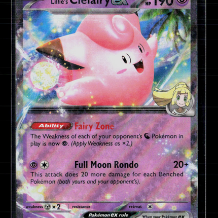 Pokemon 2026 Mega Evolution – Ascended Heroes Lillie's Clefairy EX RR #76/217
