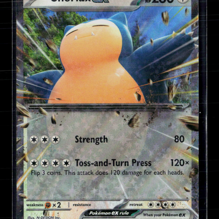 Pokemon 2025 Prismatic Evolutions Snorlax EX RR #76/131