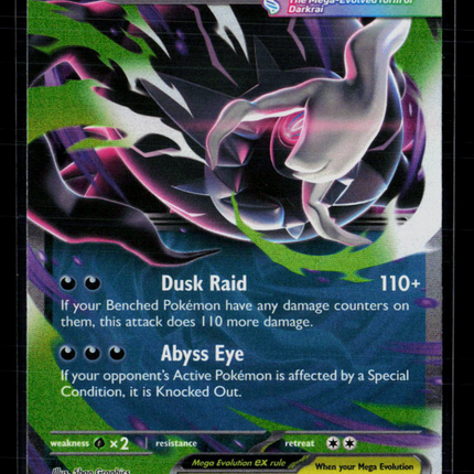 Pokemon 2026 Pitch Black Mega Darkrai EX RR #48/84